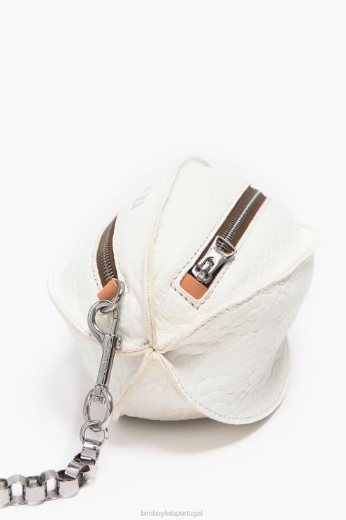 branco acessórios 64X4N140 bolsa pelota de couro Bimba Y Lola