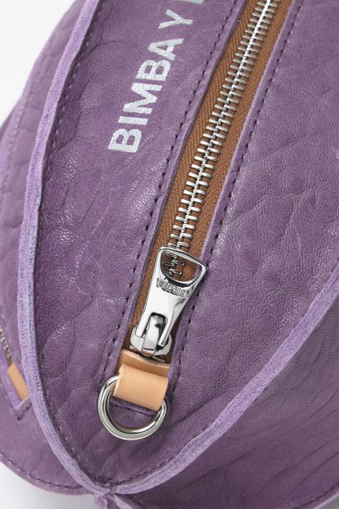 lilás acessórios 64X4N137 bolsa pelota de couro Bimba Y Lola