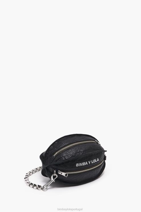 preto acessórios 64X4N141 bolsa pelota de couro Bimba Y Lola
