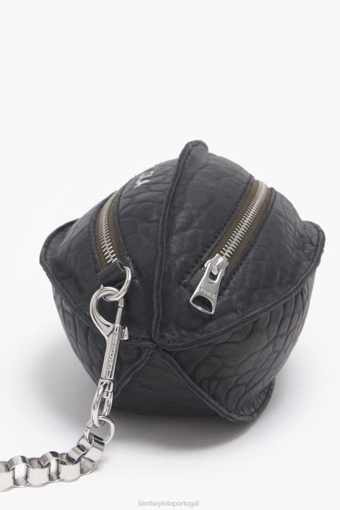 preto acessórios 64X4N141 bolsa pelota de couro Bimba Y Lola