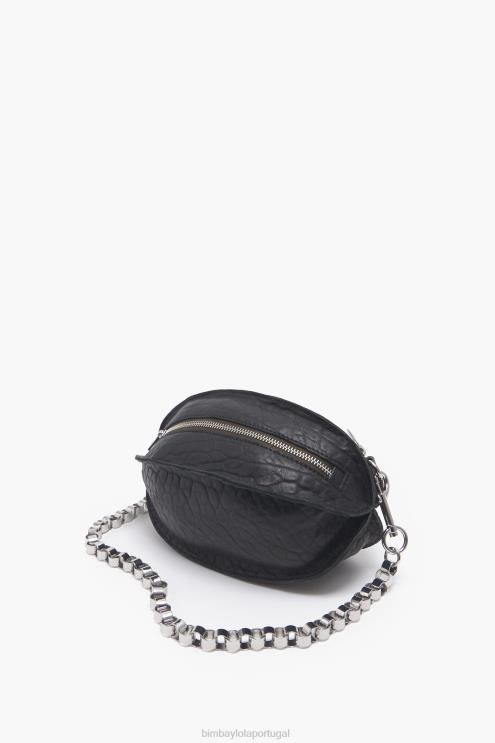 preto acessórios 64X4N141 bolsa pelota de couro Bimba Y Lola