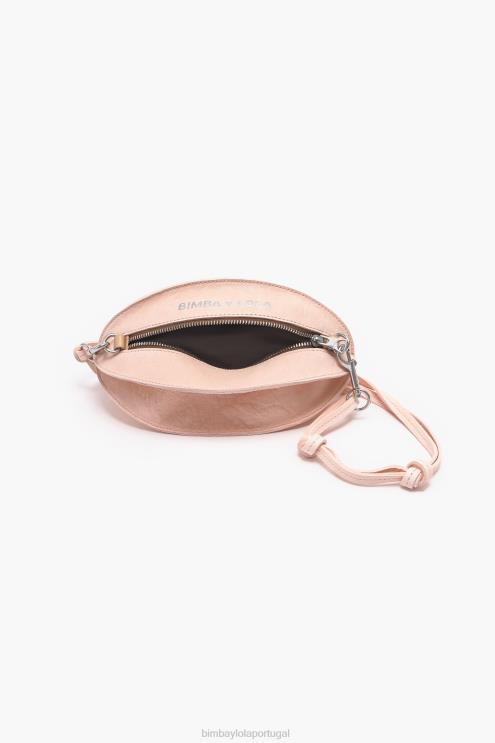 rosa acessórios 64X4N138 bolsa pelota em couro claro Bimba Y Lola