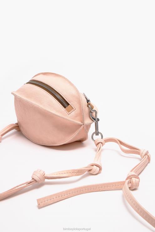 rosa acessórios 64X4N138 bolsa pelota em couro claro Bimba Y Lola