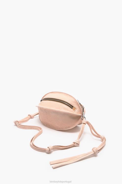 rosa acessórios 64X4N138 bolsa pelota em couro claro Bimba Y Lola