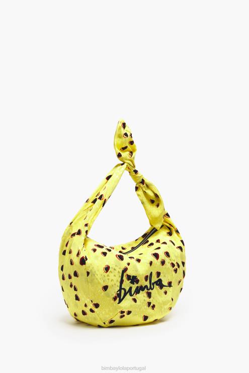 amarelo acessórios 64X4N119 saco de balde de nylon de corações pequenos Bimba Y Lola
