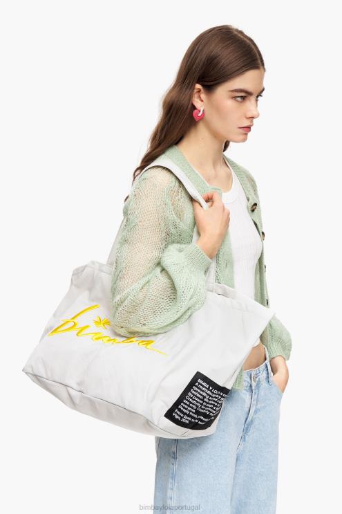 cinza acessórios 64X4N124 sacola de compras de náilon Bimba Y Lola