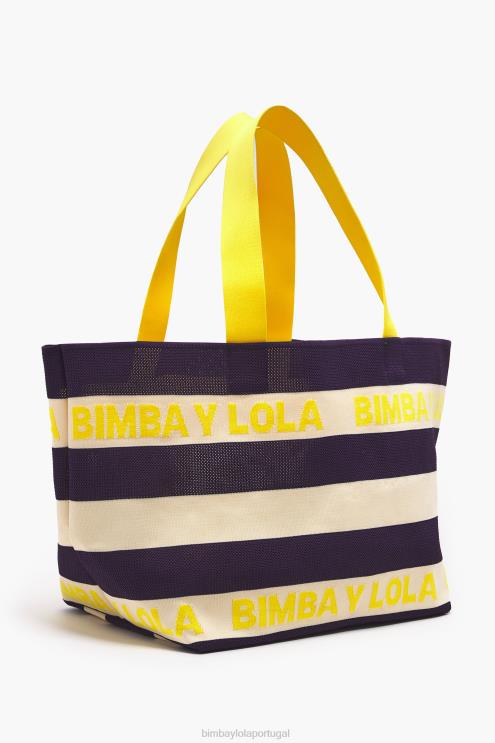 marinha acessórios 64X4N127 saco de compras de malha Bimba Y Lola