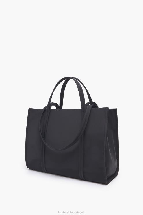 preto acessórios 64X4N136 sacola de compras de náilon Bimba Y Lola