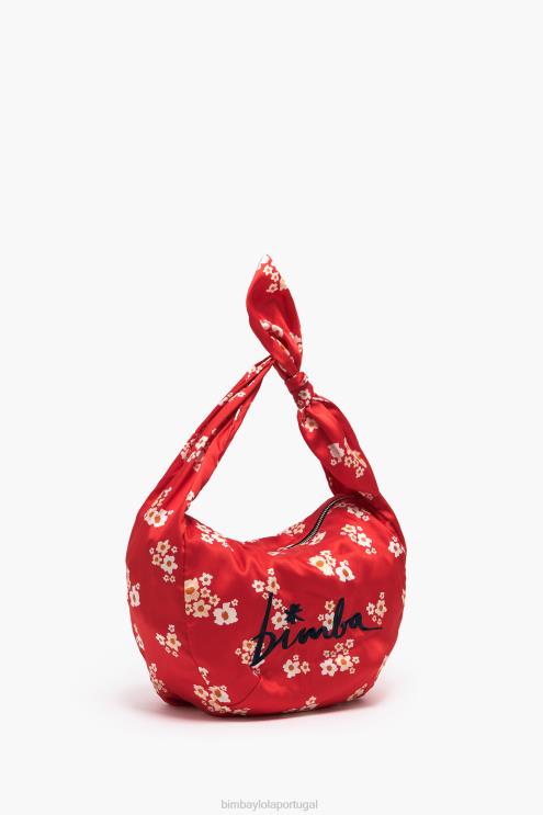 vermelho acessórios 64X4N121 saco de balde de nylon de flores acrílicas Bimba Y Lola