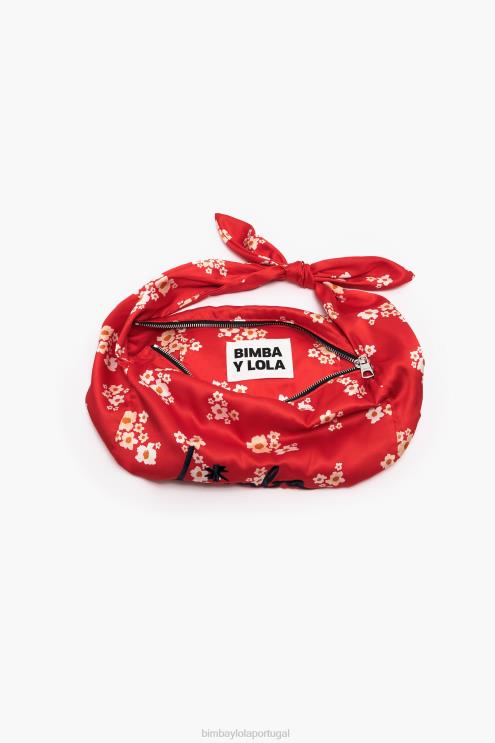 vermelho acessórios 64X4N121 saco de balde de nylon de flores acrílicas Bimba Y Lola