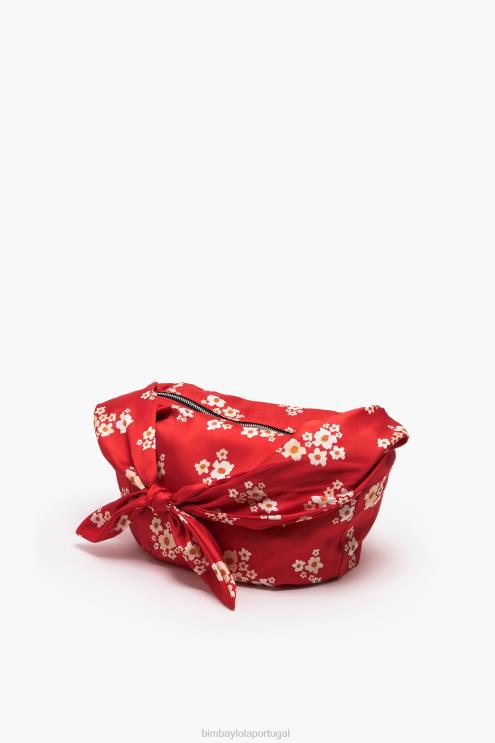 vermelho acessórios 64X4N121 saco de balde de nylon de flores acrílicas Bimba Y Lola