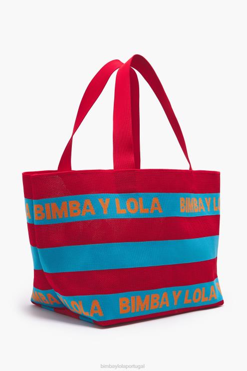 vermelho acessórios 64X4N126 saco de compras de malha Bimba Y Lola