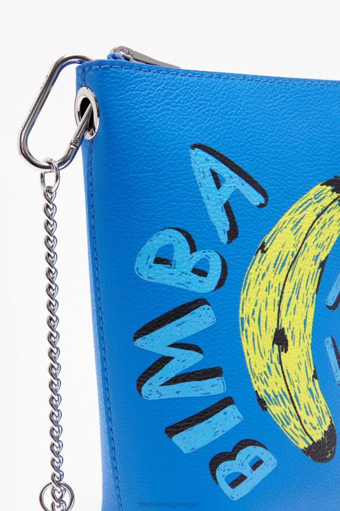 azul acessórios 64X4N152 bolsa transversal com estampa de banana byl Bimba Y Lola