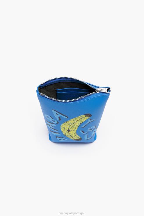 azul acessórios 64X4N152 bolsa transversal com estampa de banana byl Bimba Y Lola
