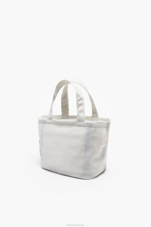 cinza gelo acessórios 64X4N158 mini bolsa de trapézio de náilon Bimba Y Lola