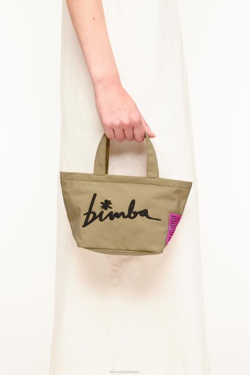 natural acessórios 64X4N156 mini bolsa de trapézio de náilon Bimba Y Lola
