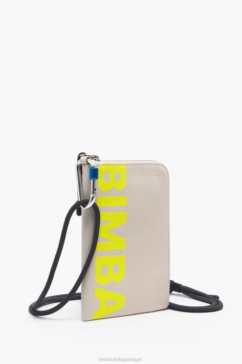 off white acessórios 64X4N163 mini bolsa retangular de couro Bimba Y Lola