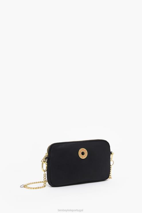 preto acessórios 64X4N160 mini bolsa retangular de náilon Bimba Y Lola