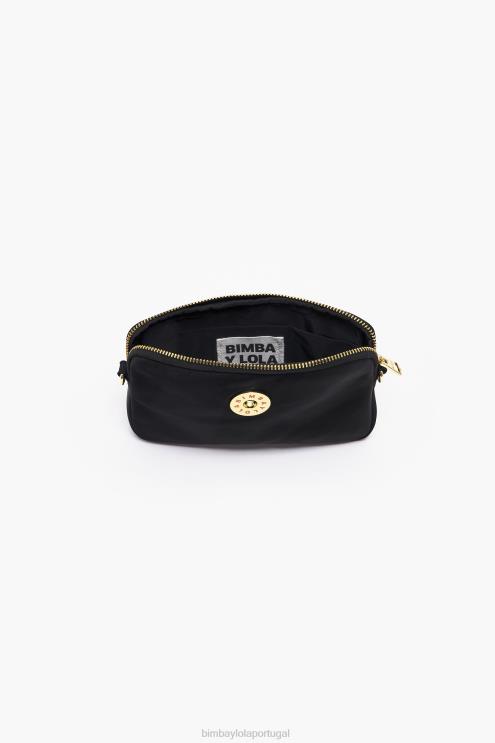 preto acessórios 64X4N160 mini bolsa retangular de náilon Bimba Y Lola