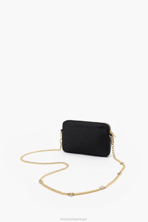 preto acessórios 64X4N160 mini bolsa retangular de náilon Bimba Y Lola