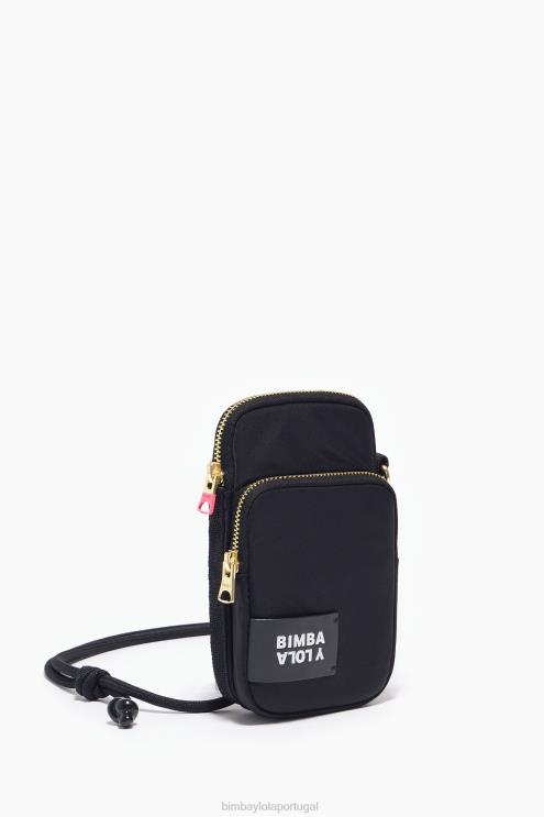 preto acessórios 64X4N162 mini bolsa de náilon Bimba Y Lola
