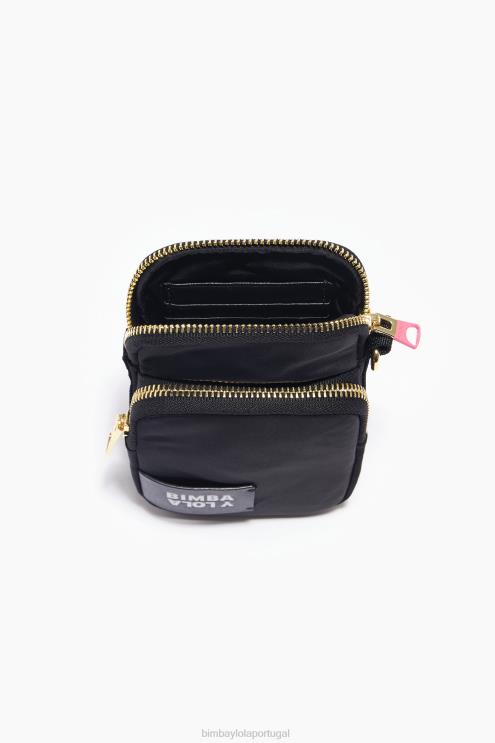 preto acessórios 64X4N162 mini bolsa de náilon Bimba Y Lola