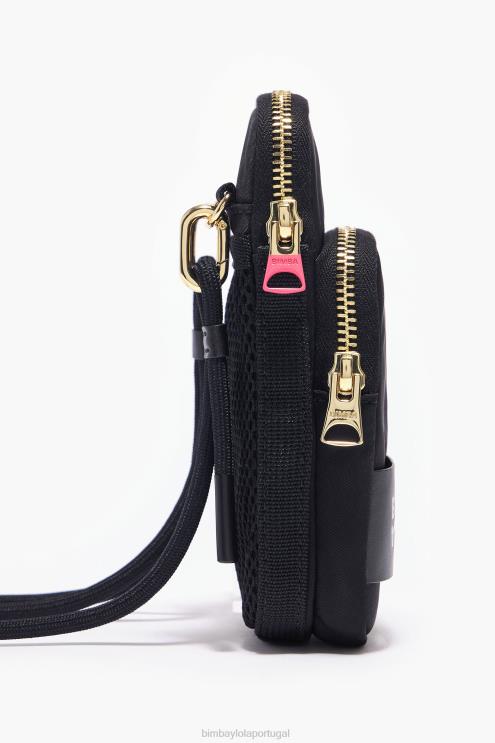 preto acessórios 64X4N162 mini bolsa de náilon Bimba Y Lola