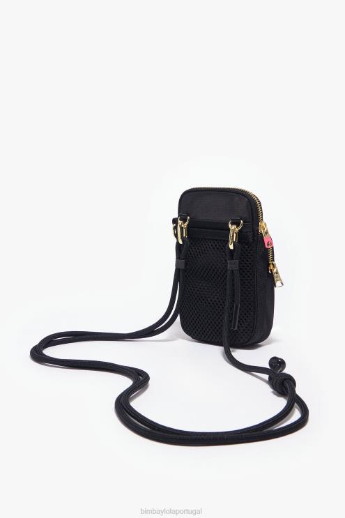 preto acessórios 64X4N162 mini bolsa de náilon Bimba Y Lola