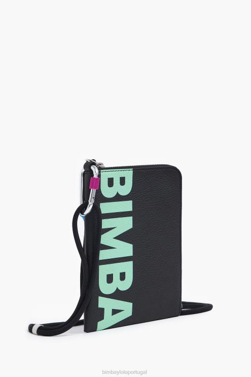 preto acessórios 64X4N164 pochette multifunções em pele Bimba Y Lola