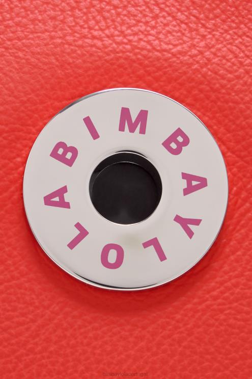 vermelho acessórios 64X4N150 bolsa transversal de couro Bimba Y Lola