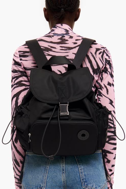 preto acessórios 64X4N167 mochila de náilon Bimba Y Lola