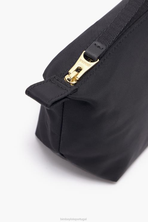 preto acessórios 64X4N1098 caso de maquiagem de trapézio de nylon Bimba Y Lola