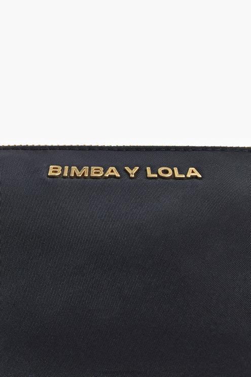 preto acessórios 64X4N1102 caso de maquiagem de trapézio de nylon Bimba Y Lola