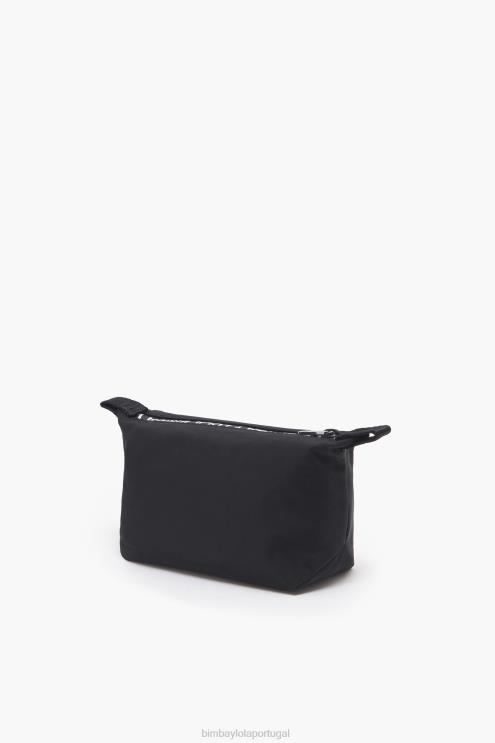 preto acessórios 64X4N1113 caso de maquiagem de trapézio de nylon Bimba Y Lola