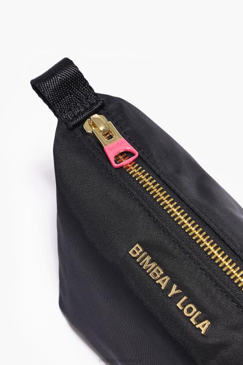 preto acessórios 64X4N1115 caso de maquiagem de trapézio de nylon Bimba Y Lola