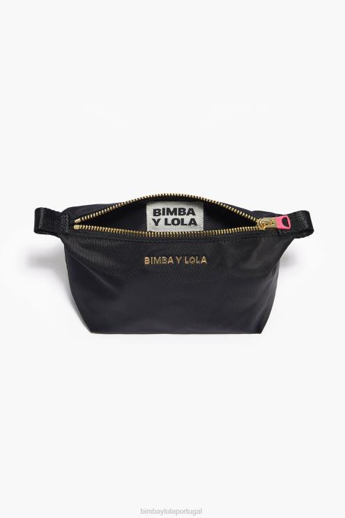 preto acessórios 64X4N1115 caso de maquiagem de trapézio de nylon Bimba Y Lola