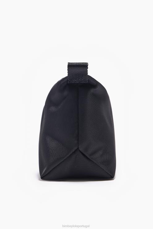preto acessórios 64X4N1115 caso de maquiagem de trapézio de nylon Bimba Y Lola