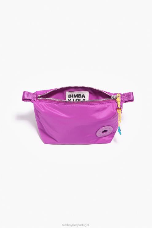 rosa acessórios 64X4N1111 caso de maquiagem de trapézio de nylon Bimba Y Lola