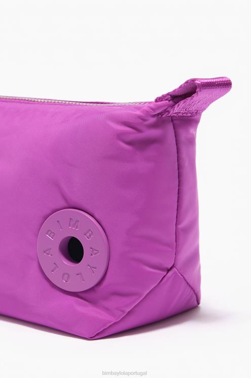 rosa acessórios 64X4N1111 caso de maquiagem de trapézio de nylon Bimba Y Lola