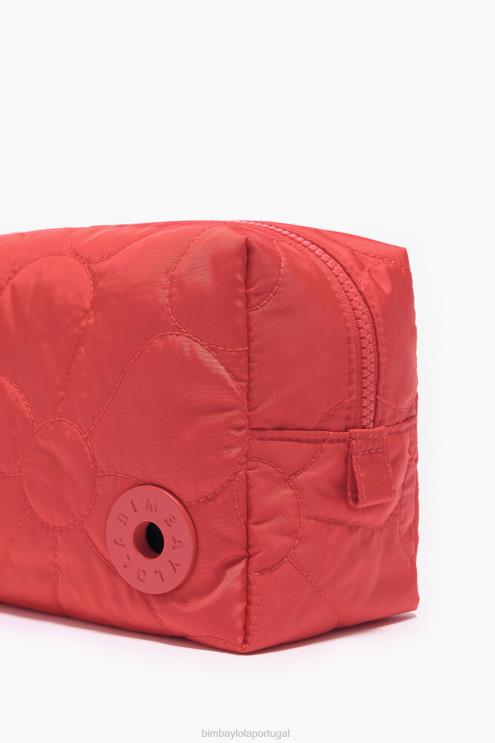 vermelho acessórios 64X4N1108 estojo de maquiagem retangular de náilon Bimba Y Lola
