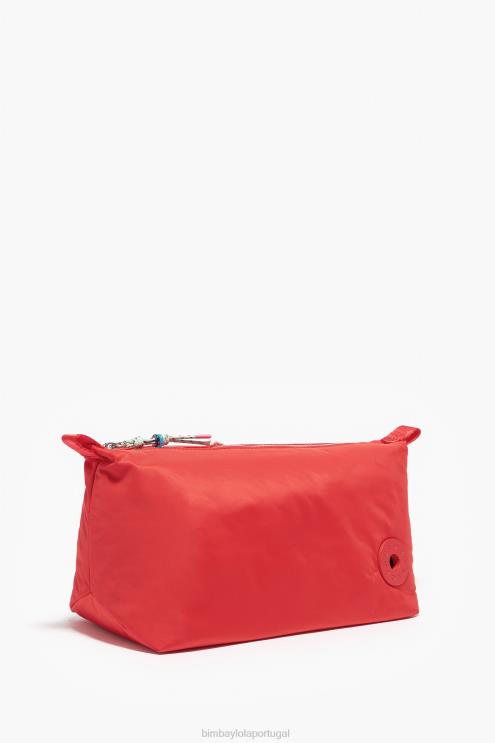 vermelho acessórios 64X4N1110 caso de maquiagem de trapézio de nylon Bimba Y Lola