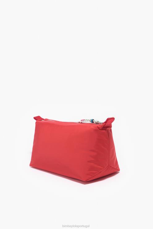 vermelho acessórios 64X4N1110 caso de maquiagem de trapézio de nylon Bimba Y Lola