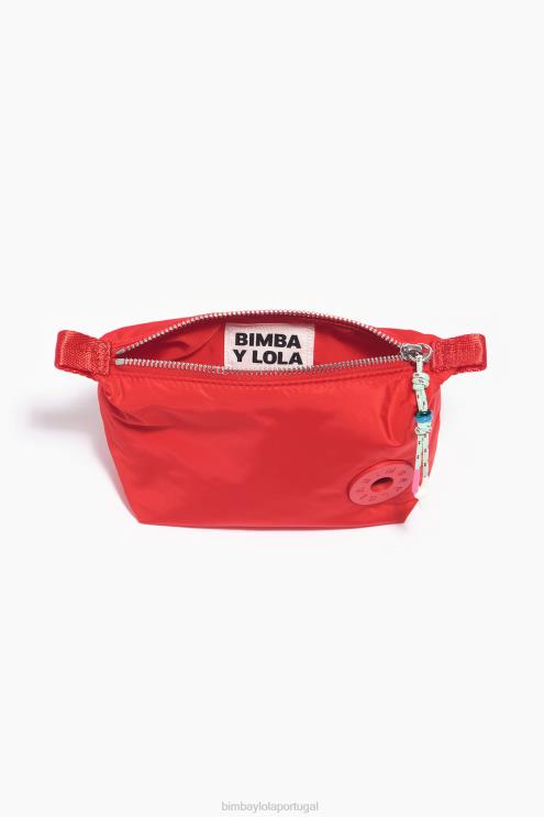 vermelho acessórios 64X4N1112 caso de maquiagem de trapézio de nylon Bimba Y Lola