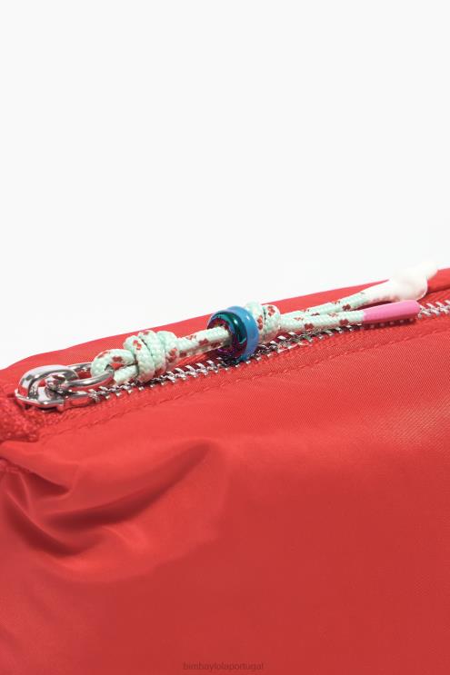 vermelho acessórios 64X4N1112 caso de maquiagem de trapézio de nylon Bimba Y Lola