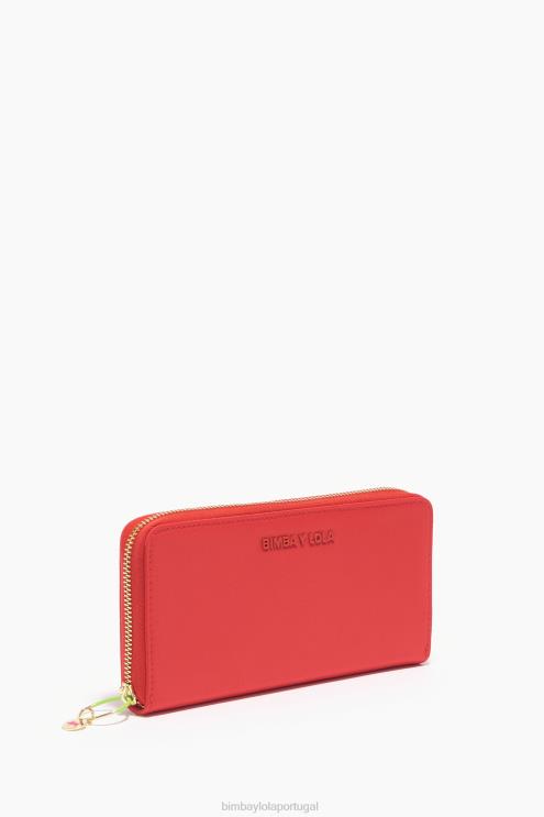 vermelho acessórios 64X4N1074 carteira de nylon Bimba Y Lola