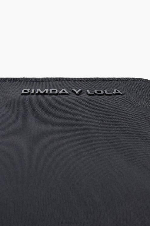 preto acessórios 64X4N1131 bolsa de moedas curvada de náilon Bimba Y Lola