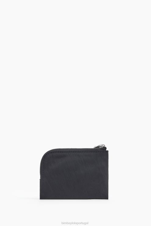 preto acessórios 64X4N1131 bolsa de moedas curvada de náilon Bimba Y Lola