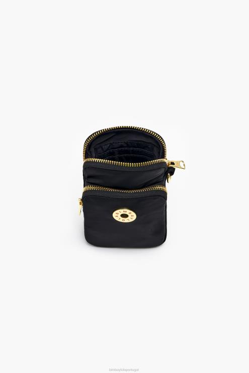 preto acessórios 64X4N1135 mini bolsa retangular de náilon Bimba Y Lola