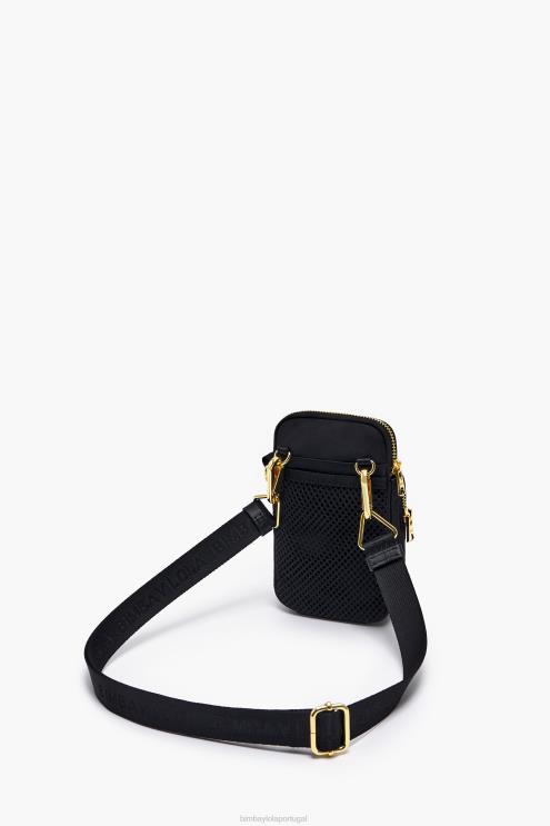 preto acessórios 64X4N1135 mini bolsa retangular de náilon Bimba Y Lola