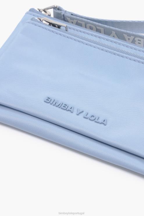 azul acessórios 64X4N979 bolsa dupla de náilon Bimba Y Lola